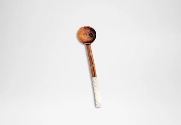 Olive Wooden Spoon (Spiral Handle)
